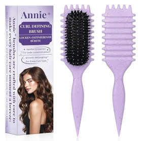 Brosse cheveux bouclés pour boucles définies parfaites - Brosse à friser antistatique avec design d'aération pour cheveux secs e