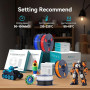 SUNLU Pack de 16 Couleurs Filament PLA Plus​​, Multicolore Filament PLA+ pour imprimante 3D 1.75mm, Emballé sous vide Individuel
