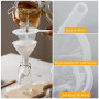 3 Pièce Filtres En Nylon,Tamis Filtre Alimentaire, Tamis à Jus,Filtres à Mailles Fines,Filtre à Vin,Pour filtrer les huiles,Café