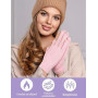 Becellen 2 Paires Gants Sans Doigts Hiver, Tricot Thermique Demi-Doigts Gants Chauds Unisexes Mitaine Femmes Hommes