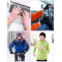 Becellen 2 Paires Gants Sans Doigts Hiver, Tricot Thermique Demi-Doigts Gants Chauds Unisexes Mitaine Femmes Hommes