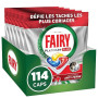 Fairy Platinum Plus Tablettes Lave-vaisselle Tout-en-1 Parfum Citron x114 | (19x6). Technologie anti-terne. Redonne l'éclat. Pré