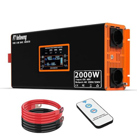 2000W Convertisseur 48V 220V Pur Sinus Onduleur,transformateur 48v 220v | 2000W Convertisseur 48V 220V Pur Sinus Onduleur,transf