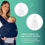 Koala Babycare echarpe de portage bebe -Cuddle Band 2.0 La plus Facile à porter - écharpe de portage bébé élastique Approuvée ju