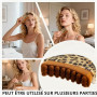 2 Pièces Brosse Lymphatique Visage,Contour Lymphatique pour le Visage,Brosse Contour du Face,Face Brush Massage pour Texture Raf