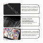 Classeur Carte 50 Pages 400 Cartes, Imperméable Album Porte Cartes à Collectionner pour Organissateur de Cartes, Portable Livre