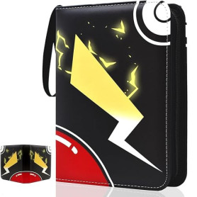 Kardition Album Carte, Capacité de 55 pages de 440 Cartes, Classeur Carte magic avec fermeture éclair, Livre Rangement Carte Car