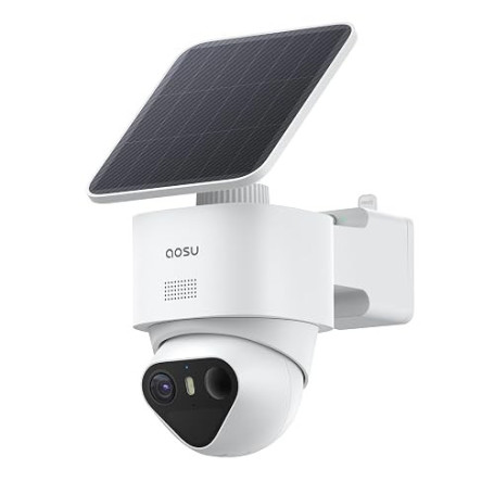 aosu T2 Ultra 4K Caméra Exterieure sans Fil Solaire, 360° AI 3 Détection | Caméra Surveillance WiFi Extérieure sans Fil 8MP, Vis