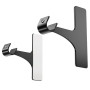 Support Tringle Rideaux Sans Perçage pour Coffre Volet Roulant – Fixation Autocollante, Convient aux Barres 19–28 mm, Lot de 2,