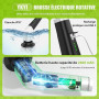 YKYI Brosse Électrique Nettoyage Rotative, 8 Têtes, IPX7, sans Fil | Manche extensible, 2 vitesses, batterie 2600mAh pour salle
