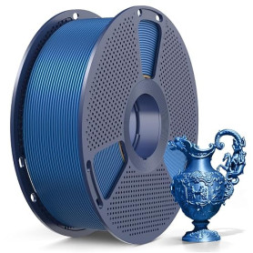 SUNLU Filament PLA Métallique 1.75mm Bleu Azurite 1KG, Effet Métal Brillant | Texture Métallique Filament Imprimante 3D, Bobine