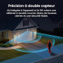 aosu D1 Max 4K 8MP Camera Extérieure sans Fil Solaire, 360° PTZ, AI + PIR | Sans Abonnement Requis, Kit 6 Caméras + aosuBase 32