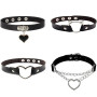 Floatdream Bracelet Clou punk, Bracelet punk en cuir noir, Bracelet Clouté Punk, pour être Utilisé Chez les Hommes et les Femmes