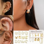 UJBVCX 73PCS Parure Bijoux Femme, Bracelet Femme, Bagues, Collier Femme Or, Ear Cuff, Boucles d'Oreilles Créoles, Lot de Fantais