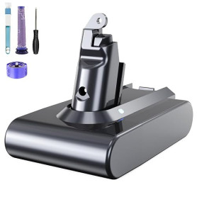 6000mAh Batterie avec Affichage de la Charge Restante pour Dyson V6 DC62 DC59 DC61 DC58 DC72 Aspirateur à Main Remplacement Batt