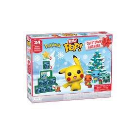 Funko Bitty Pop! Countdown Calendar: Pokemon - Calendrier de l’Avent - 24 Jours de Surprises - De Collection Vinyl Mini Figures 