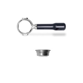 LELIT Bottomless Porte-Filtre LELIT 58 - Inclut un Filtre en Acier Inoxydable à 2 Doses - Poignée Classique - PLA580S - Argent/N