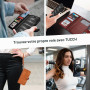 TUCCH Étui pour iPhone 18 Pro Max/17 Pro Max 6,9" 5G, Rouge | Blocage RFID, Coque Amovible 2 en 1, Chargement sans Fil, Portefeu