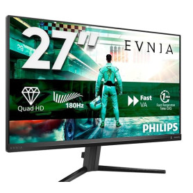 PHILIPS Evnia Gaming Moniteur 27M2N3500NL 27 Pouce 180Hz Fast VA Dalle, 1ms GtG, HDR10, FreeSync, (2560x1440 HDMI 2X 2.0) Gris f