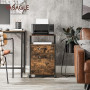 VASAGLE Caisson de Bureau à 2 Tiroirs, Rangement Document à roulettes | Compartiment Ouvert, Cadre en Acier, Style traditionnel