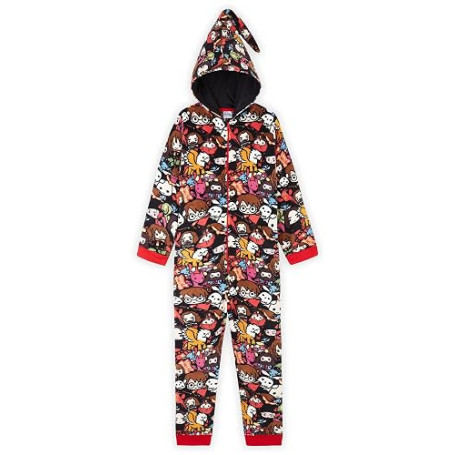 Harry Potter Combinaison Pyjama Enfant - Surpyjama Garcon ou Fille en Polaire - Onesie 7-14 Ans - Gryffondor