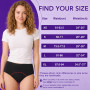 Anntry Culotte Menstruelle pour Filles Adolescentes sous-vêtements Anti-fuites Physiologique en Coton de Protection pour Femmes 