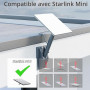 Joinfworld Starlink Mini Support,Starlink Mini kit de Montage | Adaptateur de Tuyau Starlink pour Montage sur Poteau,Support de