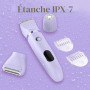 Rasoir Electrique Feminin Tondeuse précise pour visage et zones sensibles, Tondeuse à poils corporels pour visage, jambes, aisse