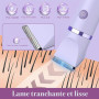 Rasoir Electrique Feminin Tondeuse précise pour visage et zones sensibles, Tondeuse à poils corporels pour visage, jambes, aisse