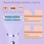 Rasoir Electrique Feminin Tondeuse précise pour visage et zones sensibles, Tondeuse à poils corporels pour visage, jambes, aisse