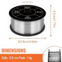 HITBOX 1kg 0,8mm Fil Fourré Sans Gaz,E71T-GS pour Postes à Souder MIG | Fil de Soudage MIG/Sans Gaz Auto-Protégé,Faible Projecti