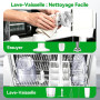 BESROY Mixeur Plongeant 5 en 1, 1100W, Vitesse Progressive, Lames Inox & Protection Anti-rayures, Hachoir Électrique, Fouet, Mou