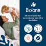 BIOLANE - Tétines rondes - Sucettes extra-fines - 0 à 6 mois - Vert et Beige - Téterelle en caoutchouc naturel - Respect du déve