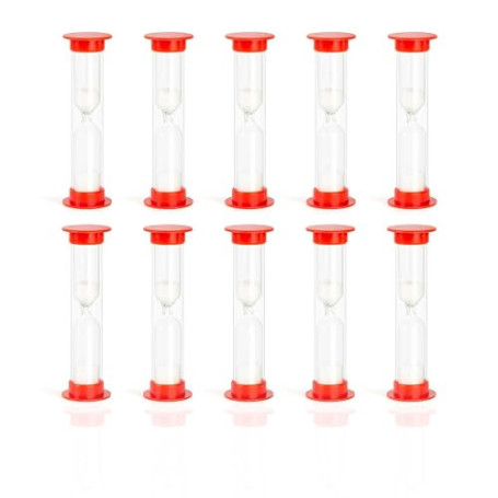 Sablier 1 Minute - Lot de 10 - Marque Française - Garantie