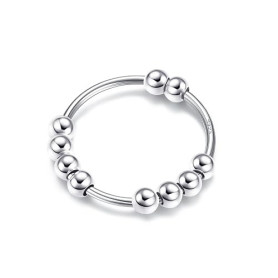 YADOCA Bague Anti Stress Femme Argent 925 Bague Anti Stress Enfant Fille | Argent Sterling 925 Fidget Bague Anxiete Anneau Spinn
