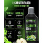 GEN GERMAN ELITE NUTRITION L-Carnitine 6000 Liquid - 1000 ml | Crazy Apple - Extra haute dose avec 6000 mg de L-Carnitine pure -