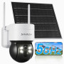 [5G & 2,4G] Camera Exterieur Sans Fil Solaire,Batterie 7800mAh et panneau solaire 6W,Camera Solaire Exterieur WiFi Sans Fil sur