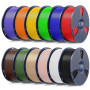 SUNLU 12KG PLA+2.0 Filament Bundle, Mise à Niveau du Filament PLA+ | 1KG Bobine, 12 Rouleaux, Noir+Blanc+Rouge+Bleu Klein+Vert+J