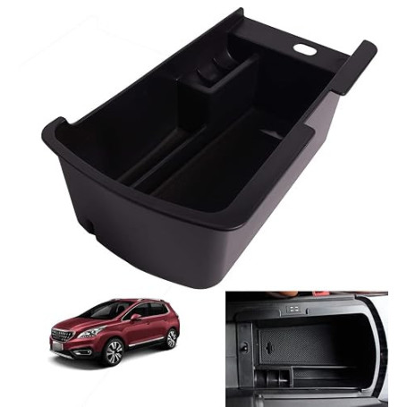 Boîte de rangement pour console centrale et accoudoir pour 3008 2008 à 2016