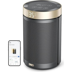 Dreo Chauffage d'appoint, chauffage electrique soufflant economique avec thermostat, minuterie 1-12H, mode éco, chauffage cérami