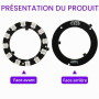 Led Ws2812b 3 X Anneau LED 5V RVB Compatible Avec WS2812B 12-Bit De 50mm - Parfait Pour Arduino Et Raspberry Pi, Pour Une Instal
