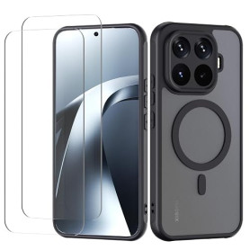 Jiaxinhong Coque pour Xiaomi 17T Pro avec Magsafe – Noir | Magnétique Étui|2 Verres Trempés 9H|Housse avec Charge Sans Fil|TPU+P