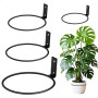 xiruiubao Jardiniere Murale,4 Pièces Pot de Fleur Mural en Métal,Pot Suspendu Plante Interieur 9,6 cm/12,2 cm/14,7 cm/19,5 cm,Su