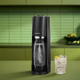 Sodastream TERRA Machine à Soda 1 Bouteille 1L + Cylindre 60L Noire | Sodastream TERRA Machine à Eau Pétillante et Soda | 1 Bout