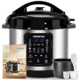 Aigostar Autocuiseur Électrique 6L 1000W - Multicuiseur Multifonction | 18-en-1 Repas 6 Personnes, Cuiseur sous Pression, Mijote