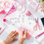 Aladine - Stampo Scrap Mini Alphabet - Kit de Tampons pour Carterie Créative - Scrap, DIY, loisirs créatifs - Set de tampons à e