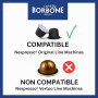 Caffè Borbone Respresso Mélange Bleu - 100 Capsules Compatibles Nespresso®*