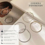 grandes boucles d'oreilles créoles en acier inoxydable, 5 Pairs Boucles d'Oreilles Femme Acier Inoxydable Creoles Argent Boucles