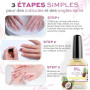 Huile Cuticules Ongles des Mains et des Pieds 12ml Professionnelle - Huile Coco Fragance Hydratante et Régénérante pour les Cuti
