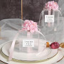 HENGBIRD Lot de 50 boîtes cadeaux transparentes en plastique - 5 x 5 x 5 cm - Boîte cadeau carrée transparente - Petite boîte d'
